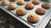 Banánové muffiny plněné Nutellou