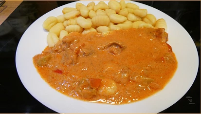 Vepřový perkelt, Vepřový perklet s gnocchi