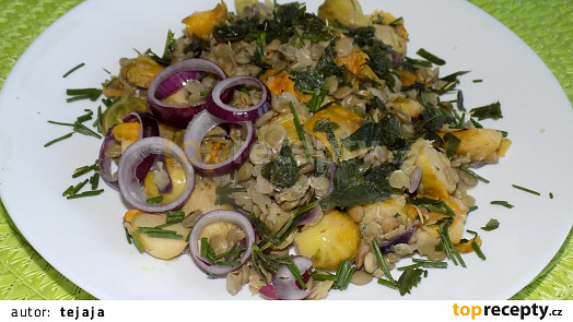 Bylinková čočka s růžičkovou kapustou