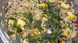 Bylinková čočka s růžičkovou kapustou