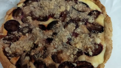 Švestkové řezy s tvarohem
