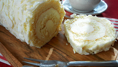 Kokosová roláda s mascarpone