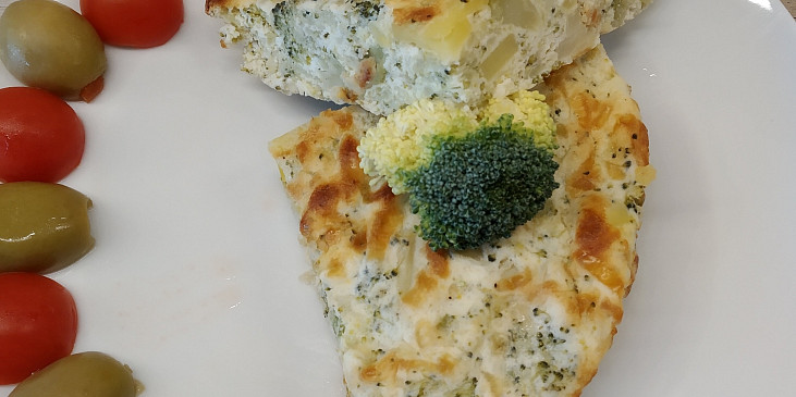 Brokolicový koláč bez mouky