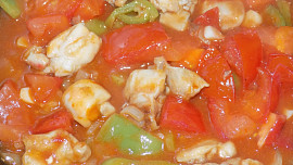 Kuře s paprikou a rajčetem