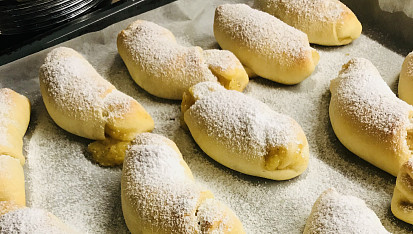 Svatomartinské rohlíčky z tvarohového těsta