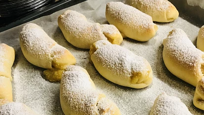 Svatomartinské rohlíčky z tvarohového těsta