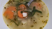 Zeleninová polévka s rýží, recept lehce upraven
