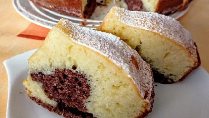 Mramorová bábovka s kysanou smetanou, Mramorová bábovka s kysanou smetanou