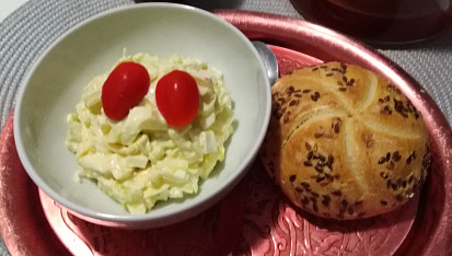 Vaječný salát s řapíkatým celerem