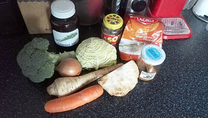 Zeleninová s rýží ll., ingredience