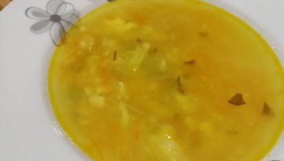 Blesková polévka s vaječnou jíškou