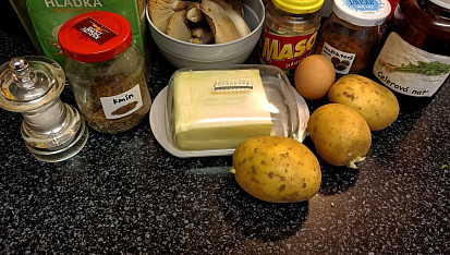 Bramboračka knedlíčková, ingredience