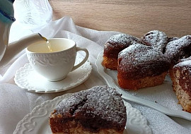 Kokosová buchta s čokoládou a ořechy