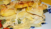Zapékané tofu s pórkem