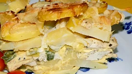 Zapékané tofu s pórkem