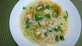 Asijská polévka s treskou a krevetami
