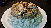 Karamelová Pavlova s oříšky a banány, Karamelová Pavlova s oříšky a banány