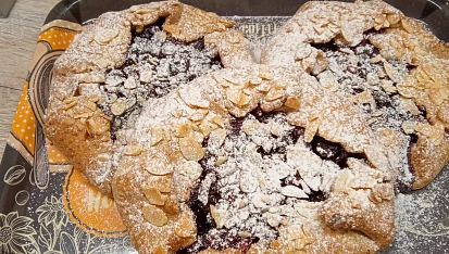 Borůvkové galette z celozrnné mouky