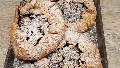 Borůvkové galette z celozrnné mouky