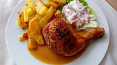 Kuřecí stehna s vaječnou náplní, Kuřecí stehna s vaječnou náplní