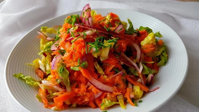 Zeleninový salát s citronovou zálivkou, Zeleninový salát s citronovou zálivkou