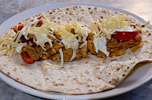 Kuřecí fajitas v tortille