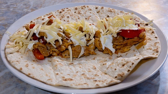 Kuřecí fajitas v tortille, Kuřecí fajitas v tortille