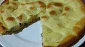 Tvarohové řezy s brusinkami pečené v remosce