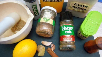 Indické voňavé kuřecí kousky