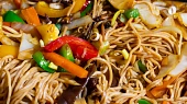 Lo mein - míchané nudle - moje verze, Lo mein - míchané nudle