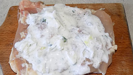 Kuřecí prsíčka plněná tvarohem