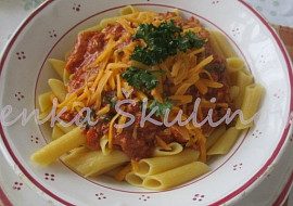 Bezlepkové macaroni s chilli omáčkou