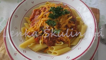 Bezlepkové macaroni s chilli omáčkou