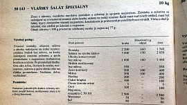Vlašský salát speciál podle ČSN