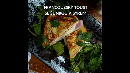 Francouzský toust se šunkou a sýrem