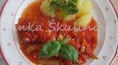 Králičí nožky v zelenino-bazalkové omáčce