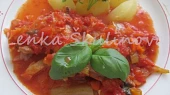 Králičí nožky v zelenino-bazalkové omáčce