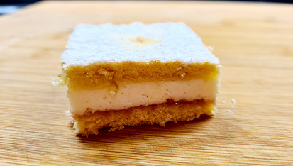 Linecký tvarohový koláč s pikantní marmeládou