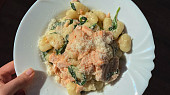 Gnocchi se špenátem a lososem, Gnocchi se špenátem a lososem