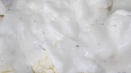 Květák zapékaný s rybím filé