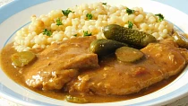 Vepřová kýta à la hovězí znojemská roštěná