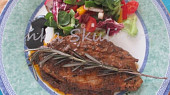 Marinovaný telecí steak se zeleninou