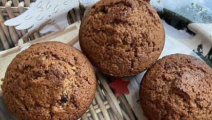 Čokoládové muffiny s kokosovou polevou, Muffiny