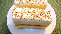 Koňakové řezy s mascarpone krémem