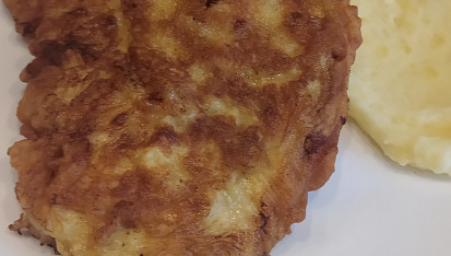 Kuřecí řízek v palačinkovém těstě