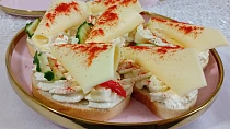 Tvarohovo-sýrové chlebíčky