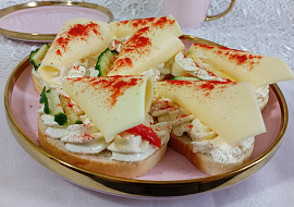 Tvarohovo-sýrové chlebíčky