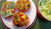 Brokolicové muffiny s vejci a slaninou