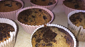Vanilkové muffiny s čokoládou