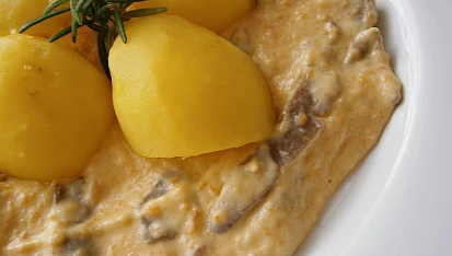 Hlíva ústřičná se zeleninou a smetanou